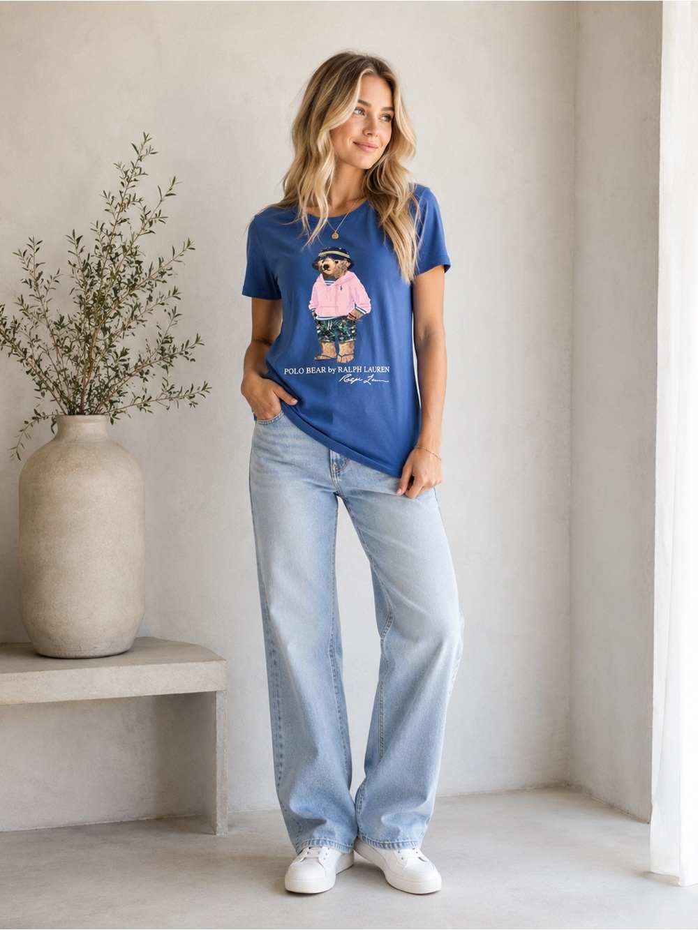 Polo Ralph Lauren Polo Bear  women’s Cotton Jersey Tee